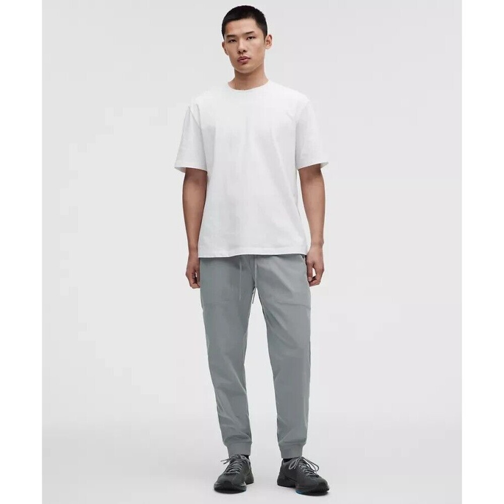 Lululemon Mens ABC Jogger Pants S Gray Warpstreme Drawstring Athleisure